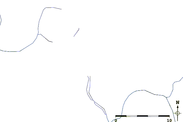 Roads and rivers around McGillivray Ridge