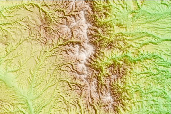 Surf breaks located close to McKnight Mountain