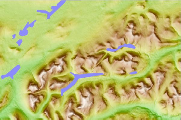 Surf breaks located close to Meall Buidhe (Corbett)