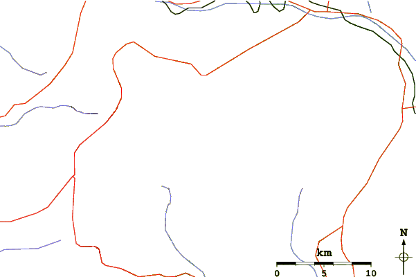 Roads and rivers around Medetsiz