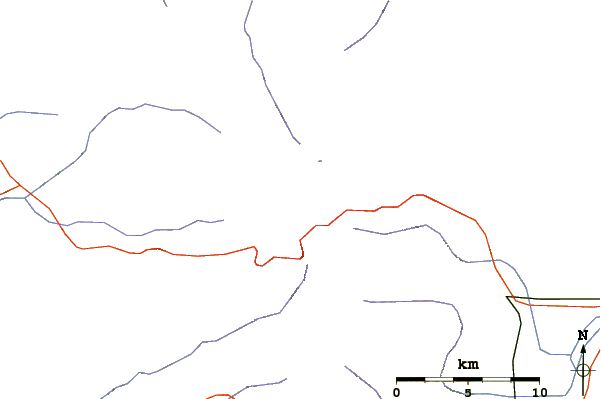 Roads and rivers around Medicine Bow Peak