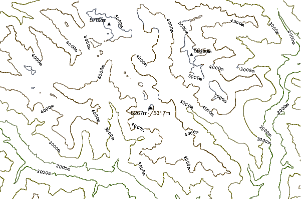 Mountain peaks around Mehrbani Peak