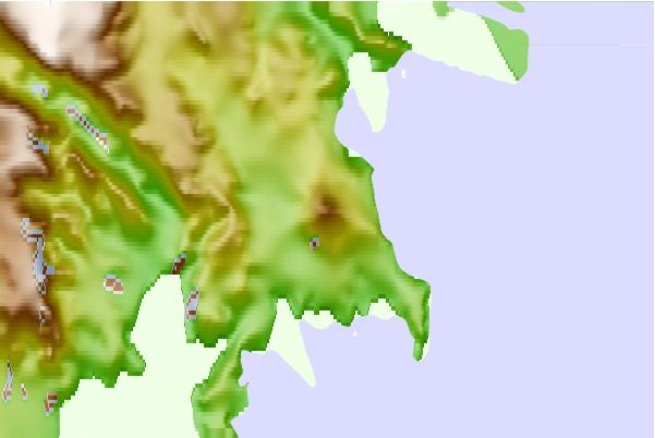 Surf breaks located close to Mount Melbourne