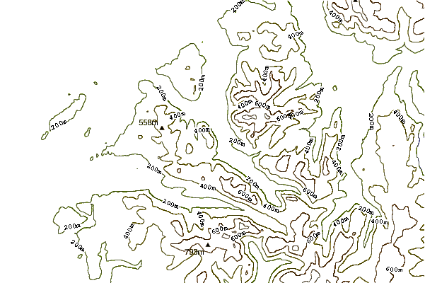 Mountain peaks around Melbreak