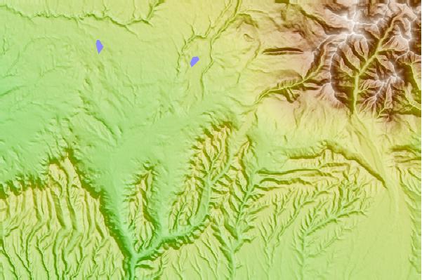 Surf breaks located close to Menefee Mountain