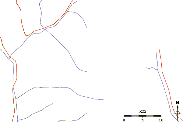 Roads and rivers around Menlungtse