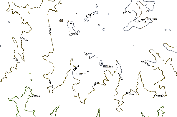 Mountain peaks around Mera Peak