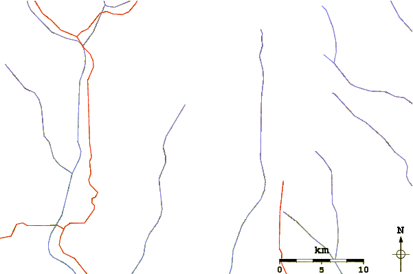 Roads and rivers around Mera Peak