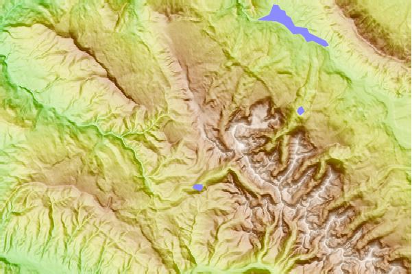 Surf breaks located close to Meridian Peak