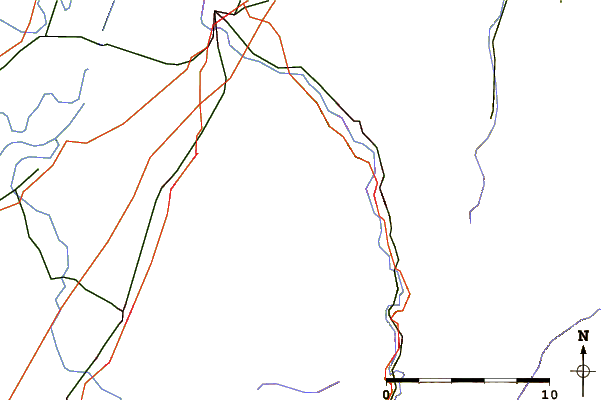 Roads and rivers around Merkur (Baden-Baden)