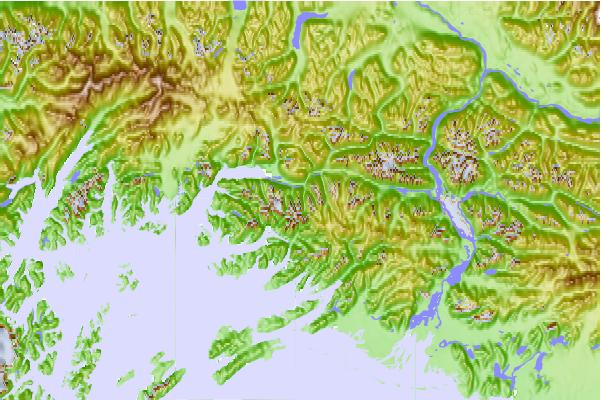 Surf breaks located close to Meteorite Mountain