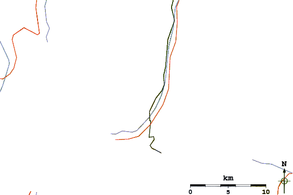 Roads and rivers around Mettelhorn