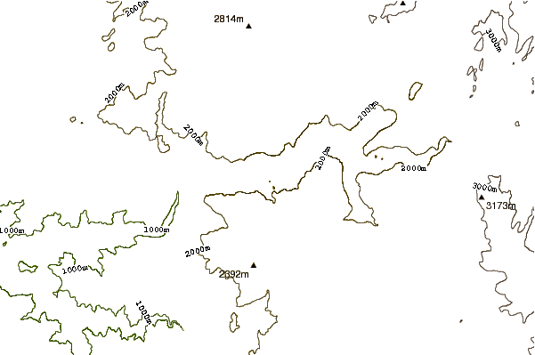 Mountain peaks around Middle Cathedral Rock