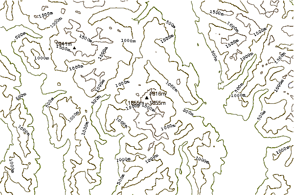 Mountain peaks around Middle Finger (mountain)