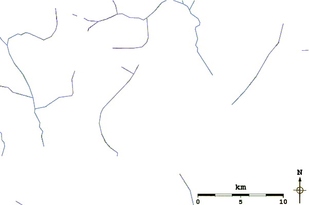 Roads and rivers around Middle Finger (mountain)