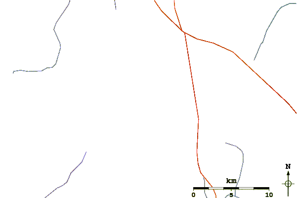 Roads and rivers around Middle Gobi