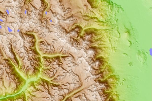 Surf breaks located close to Middle Palisade