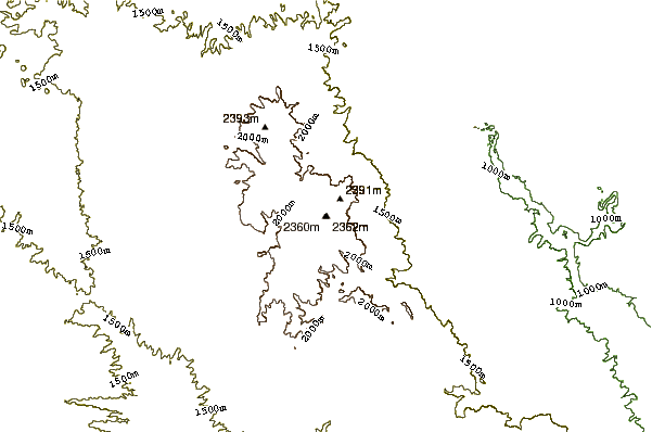 Mountain peaks around Mingus Mountain