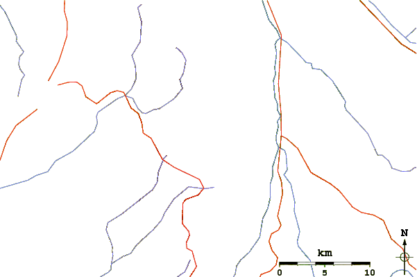 Roads and rivers around Miranjani