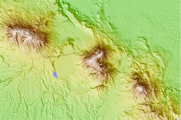 Surf breaks located close to Miravalles Volcano