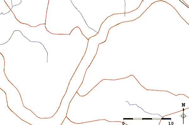 Roads and rivers around Miroč