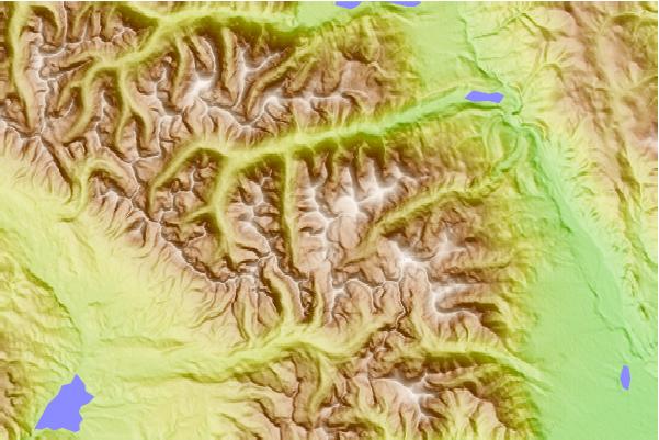 Surf breaks located close to Missouri Mountain