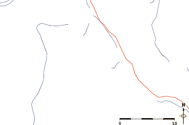 Roads and rivers around Mistaya Mountain