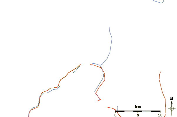 Roads and rivers around Mitre Peak