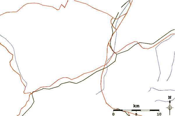 Roads and rivers around Mittagstock