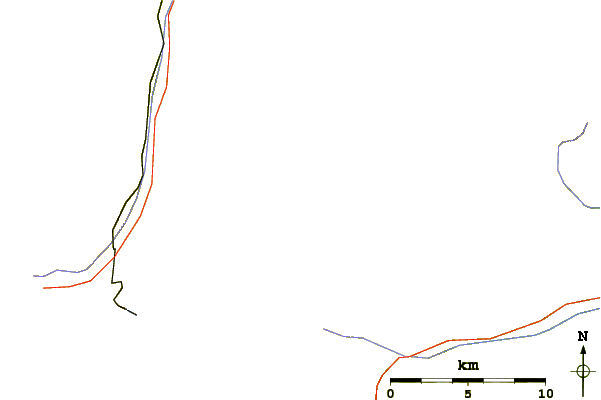 Roads and rivers around Mittelallalin