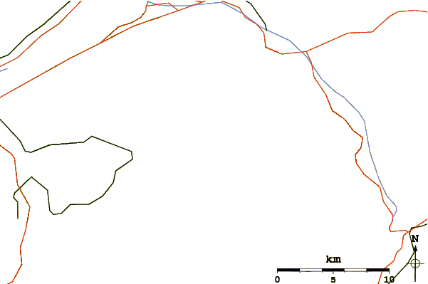 Roads and rivers around Mittelhorn