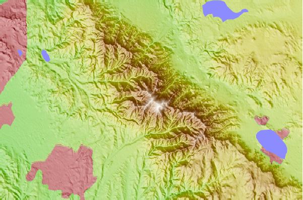 Surf breaks located close to Modjeska Peak