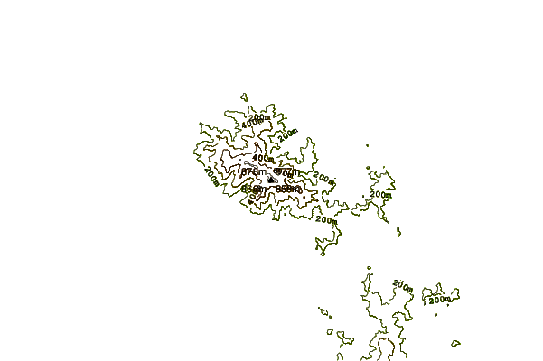 Mountain peaks around Moehau (Coromandel)