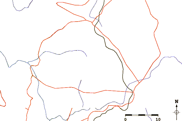 Roads and rivers around Mojanda