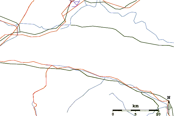 Roads and rivers around Mojstrovica