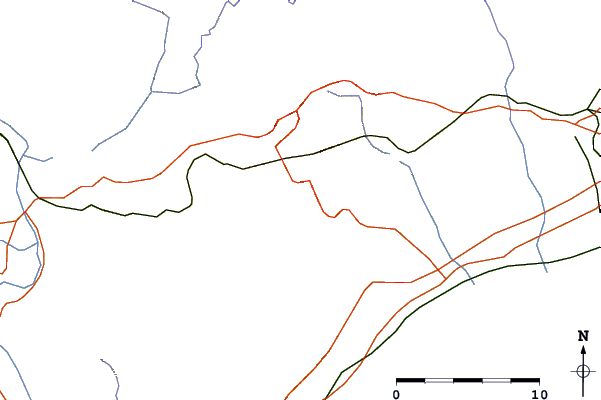 Roads and rivers around Mola de Colldejou