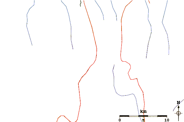 Roads and rivers around Moldoveanu