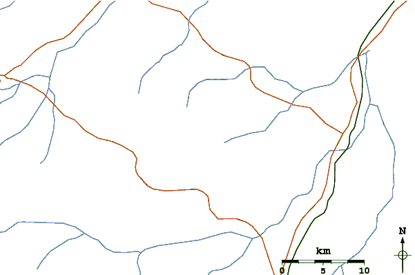 Roads and rivers around Monalanong Hill