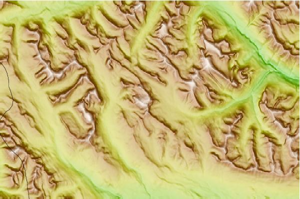 Surf breaks located close to Monarch Mountain (Alberta)