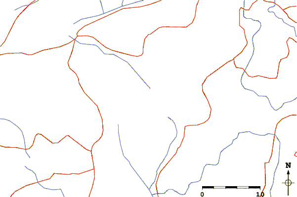 Roads and rivers around Mong Ling Shan