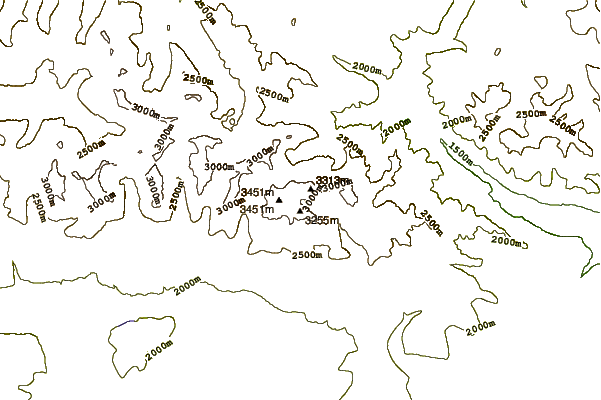 Mountain peaks around Monkh Saridag