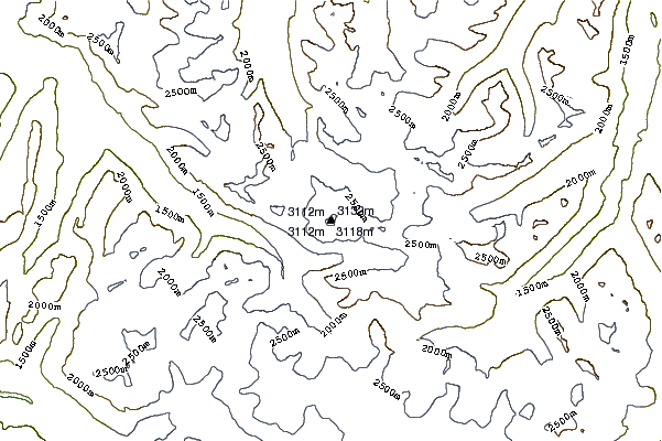 Mountain peaks around Monmouth Mountain