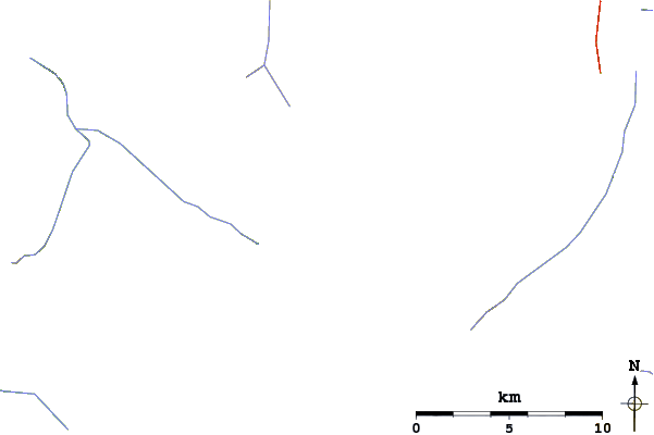 Roads and rivers around Monmouth Mountain