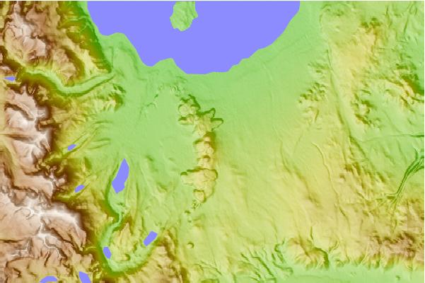 Surf breaks located close to Mono Craters