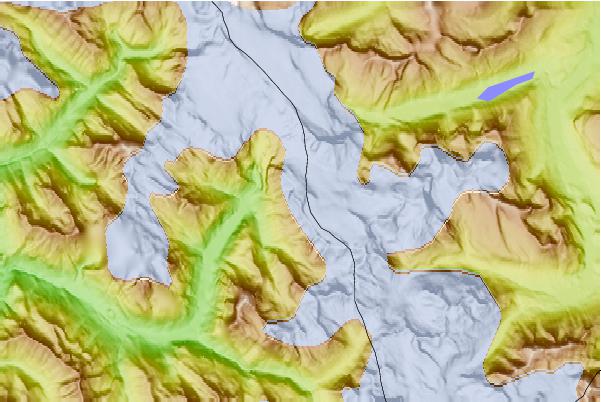 Surf breaks located close to Mons Peak