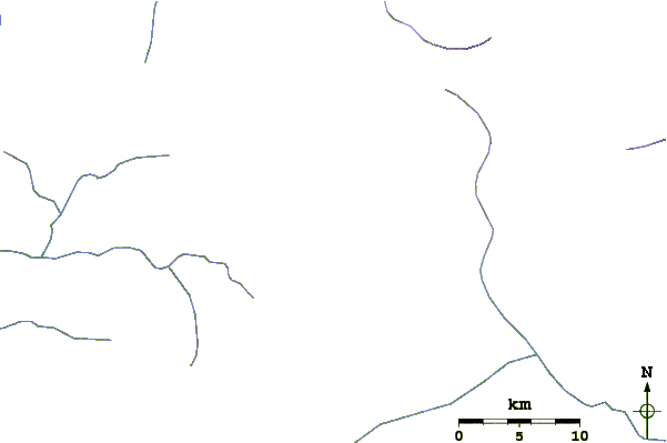 Roads and rivers around Mont Abourasséin