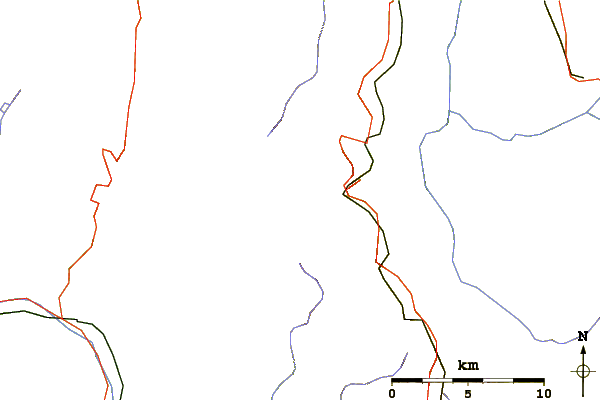 Roads and rivers around Mont Aiguille