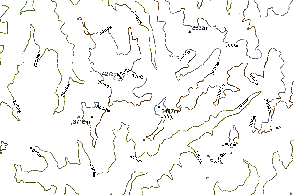 Mountain peaks around Mont Avril