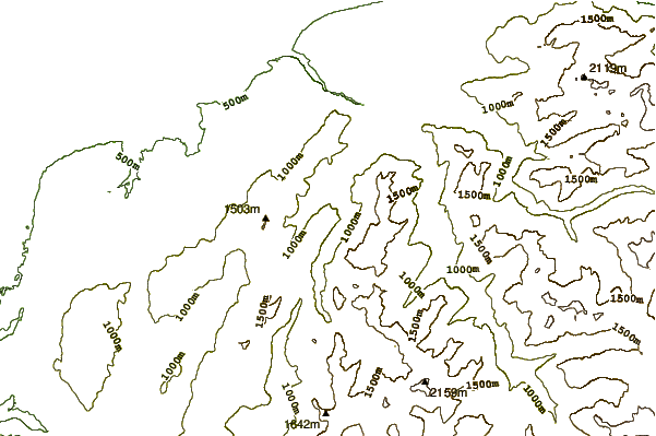 Mountain peaks around Mont Bichet