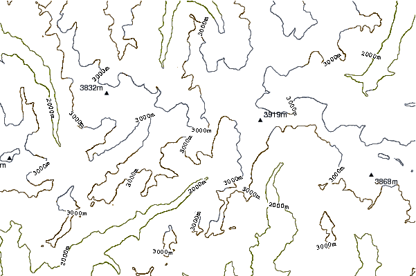 Mountain peaks around Mont Brûlé